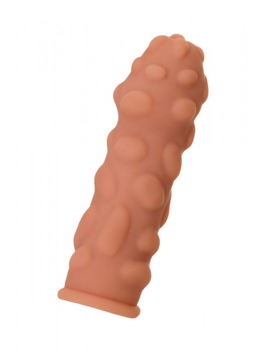 Телесная реалистичная насадка KOKOS Extreme Sleeve 11 с дополнительной стимуляцией - 12,7 см. - KOKOS - в Прокопьевске купить с доставкой