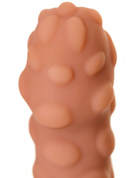 Телесная реалистичная насадка KOKOS Extreme Sleeve 11 с дополнительной стимуляцией - 12,7 см. - KOKOS - в Прокопьевске купить с доставкой