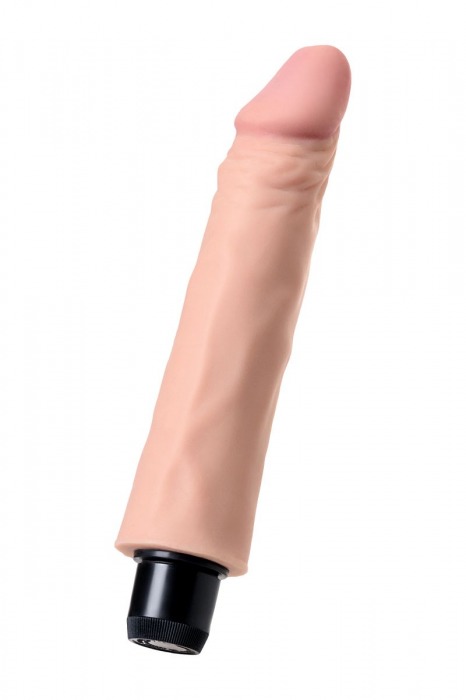 Телесный реалистичный мультискоростной вибратор - 21 см. - A-toys