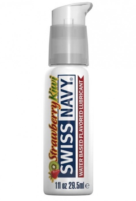 Лубрикант Swiss Navy Strawberry Kiwi Lube с ароматом клубники и киви - 29,5 мл. - Swiss navy - купить с доставкой в Прокопьевске