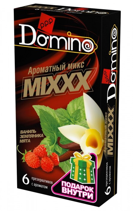 Ароматизированные презервативы DOMINO  Ароматный микс  - 6 шт. - Domino - купить с доставкой в Прокопьевске