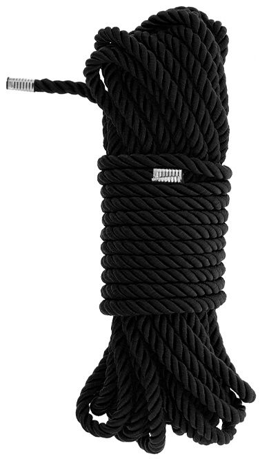 Черная веревка для бондажа BONDAGE ROPE - 10 м. - Dream Toys - купить с доставкой в Прокопьевске