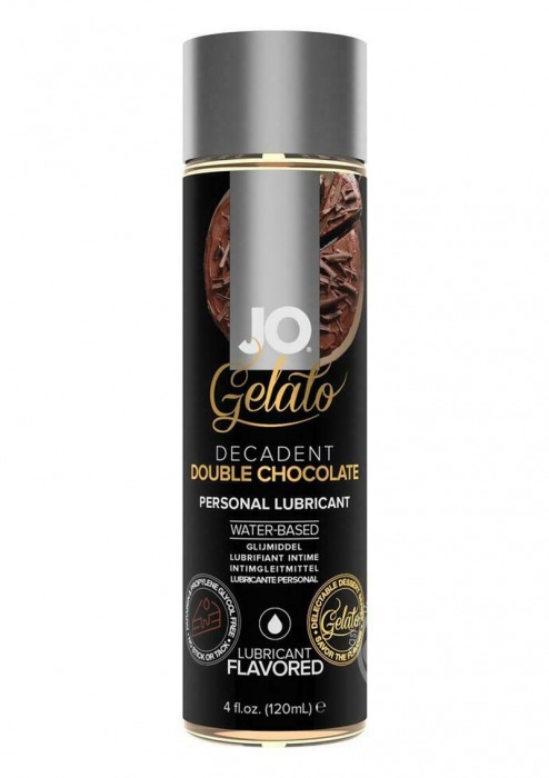 Лубрикант с ароматом шоколада JO GELATO DECADENT DOUBLE CHOCOLATE - 120 мл. - System JO - купить с доставкой в Прокопьевске