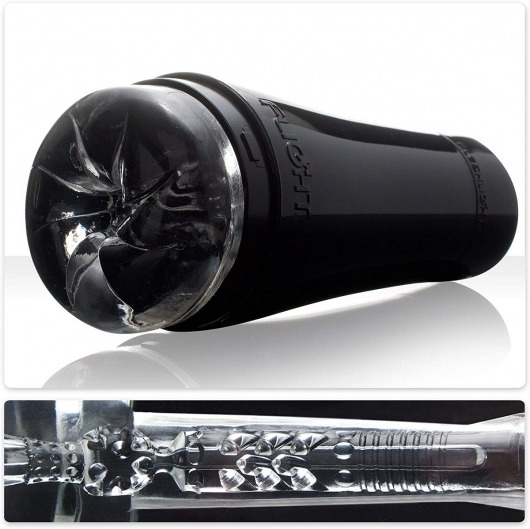 Черный мастурбатор-анус Fleshlight - Flight Pilot - Fleshlight - в Прокопьевске купить с доставкой