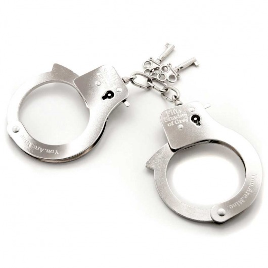 Металлические наручники Metal Handcuffs - Fifty Shades of Grey - купить с доставкой в Прокопьевске