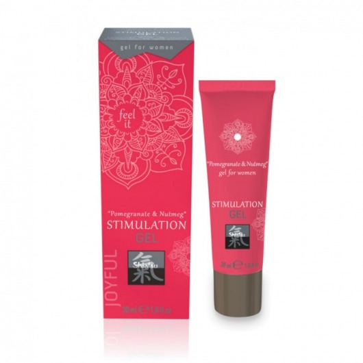 Возбуждающий интимный гель для двоих STIMULATION GEL Pomegranate   Nutmeg - 30 мл. - Shiatsu - купить с доставкой в Прокопьевске