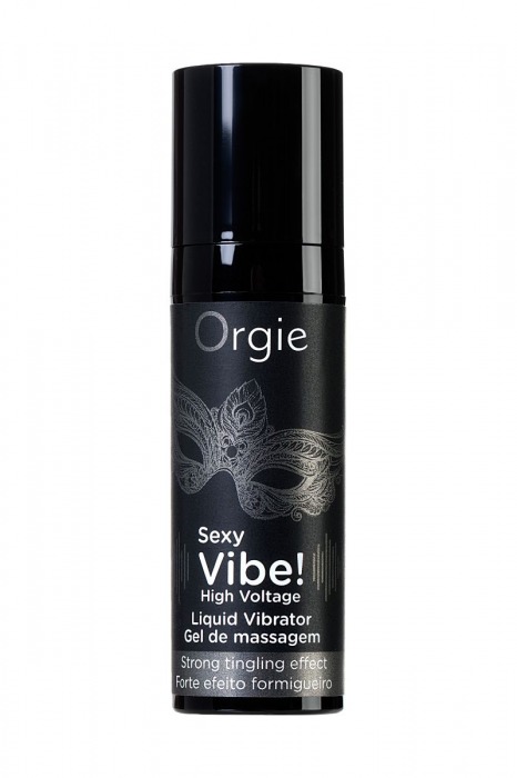 Гель для массажа ORGIE Sexy Vibe High Voltage с эффектом вибрации - 15 мл. - ORGIE - купить с доставкой в Прокопьевске