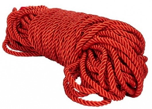 Красная веревка для связывания BDSM Rope - 30 м. - California Exotic Novelties - купить с доставкой в Прокопьевске