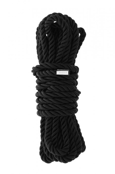 Черная веревка для шибари DELUXE BONDAGE ROPE - 5 м. - Dream Toys - купить с доставкой в Прокопьевске