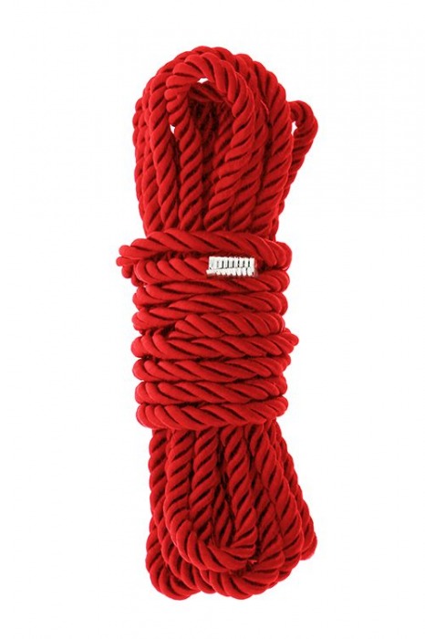 Красная веревка для шибари DELUXE BONDAGE ROPE - 5 м. - Dream Toys - купить с доставкой в Прокопьевске