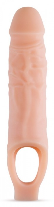 Телесный реалистичный фаллоудлинитель 9 Inch Silicone Cock Sheath Penis Extender - 22,86 см. - Blush Novelties - в Прокопьевске купить с доставкой