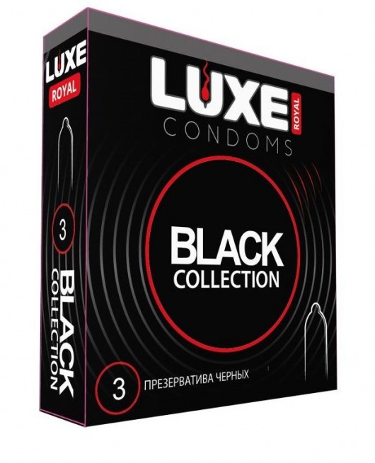 Черные презервативы LUXE Royal Black Collection - 3 шт. - Luxe - купить с доставкой в Прокопьевске