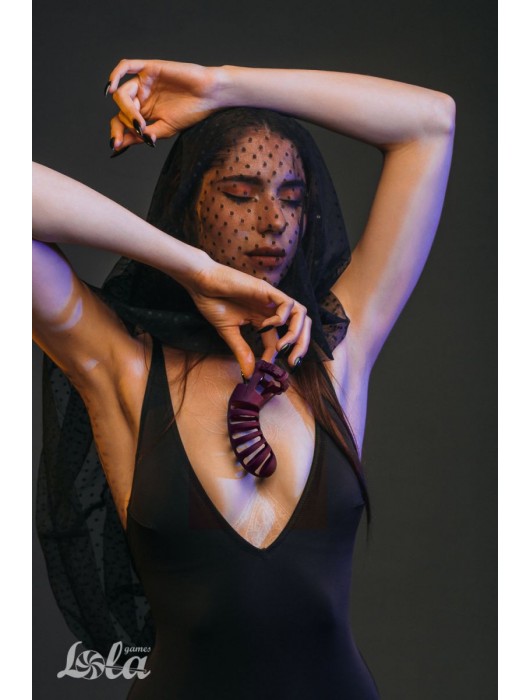 Мужской пояс верности бордового цвета Romello - Lola Games - купить с доставкой в Прокопьевске