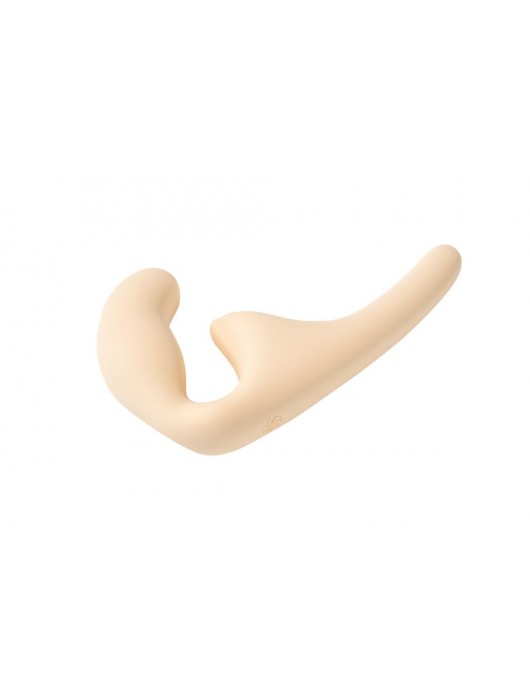 Бежевый безремневой страпон Seduction - 20,5 см. - Lola Games - купить с доставкой в Прокопьевске