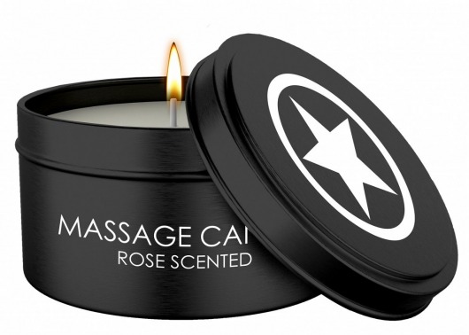 Массажная свеча с ароматом розы Massage Candle - Shots Media BV - купить с доставкой в Прокопьевске