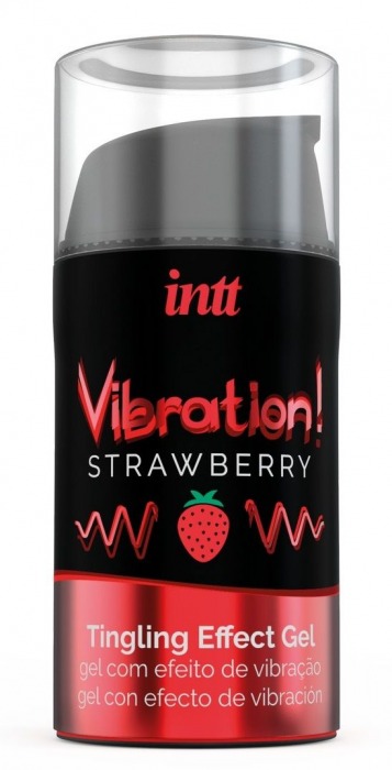 Жидкий интимный гель с эффектом вибрации Vibration! Strawberry - 15 мл. - INTT - купить с доставкой в Прокопьевске