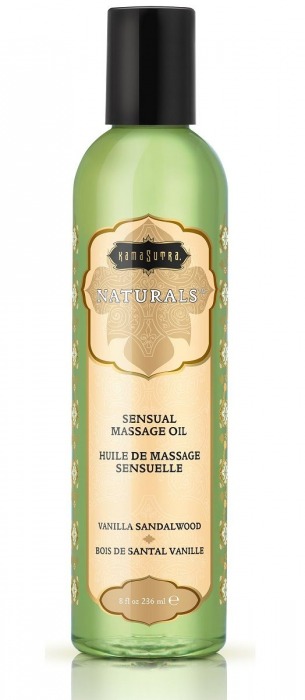 Массажное масло Naturals Vanilla Sandalwood с ароматом ванили и сандала - 236 мл. - Kama Sutra - купить с доставкой в Прокопьевске