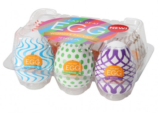 Набор из 6 мастурбаторов Tenga EGG IV с различным рельефом - Tenga - в Прокопьевске купить с доставкой