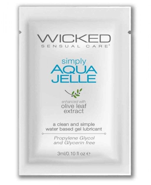 Гель-лубрикант Simply Aqua Jelle - 3 мл. - Wicked - купить с доставкой в Прокопьевске