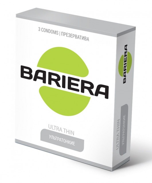 Ультратонкие презервативы Bariera Ultra Thin - 3 шт. - Bariera - купить с доставкой в Прокопьевске