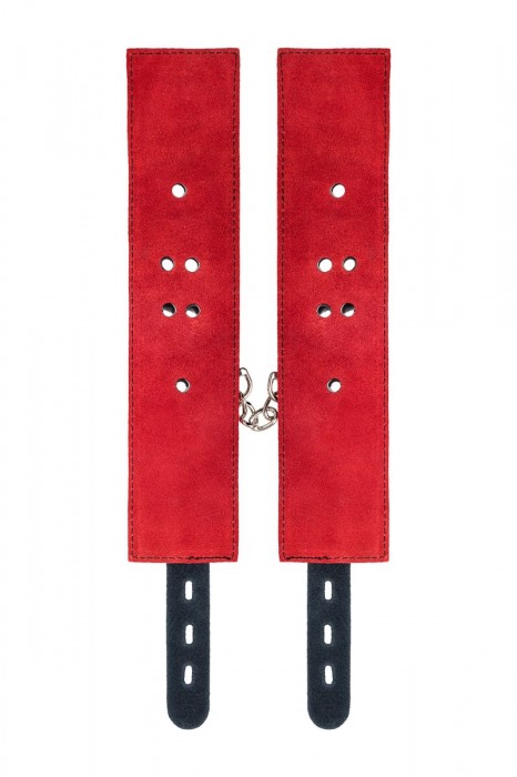 Красно-черные оковы на ноги из кожи - ToyFa - купить с доставкой в Прокопьевске