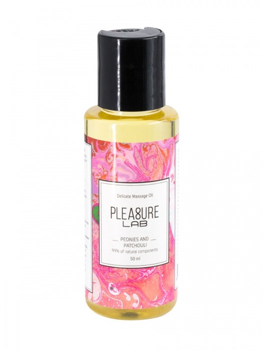 Массажное масло Pleasure Lab Delicate с ароматом пиона и пачули - 50 мл. - Pleasure Lab - купить с доставкой в Прокопьевске