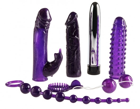 Набор фиолетовых стимуляторов Imperial Rabbit Kit - Toy Joy - купить с доставкой в Прокопьевске