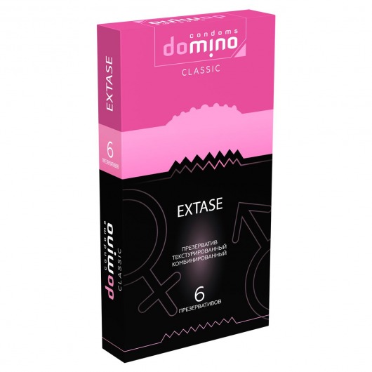 Презервативы с точками и рёбрышками DOMINO Classic Extase - 6 шт. - Domino - купить с доставкой в Прокопьевске