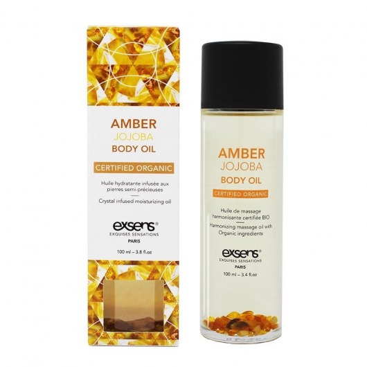 Органическое массажное масло AMBER JOJOBA - 100 мл. - Exsens - купить с доставкой в Прокопьевске