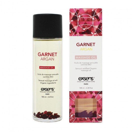 Органическое массажное масло GARNET ARGAN - 100 мл. - Exsens - купить с доставкой в Прокопьевске
