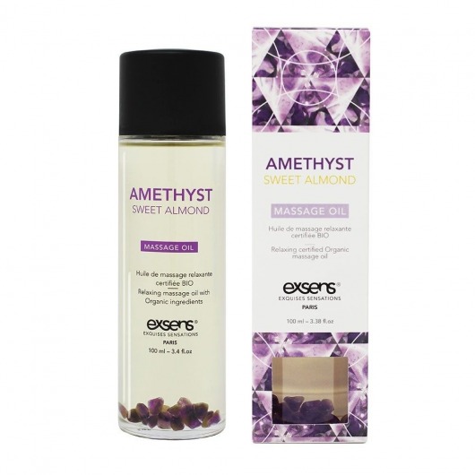 Органическое массажное масло AMETHYST SWEET ALMOND - 100 мл. - Exsens - купить с доставкой в Прокопьевске