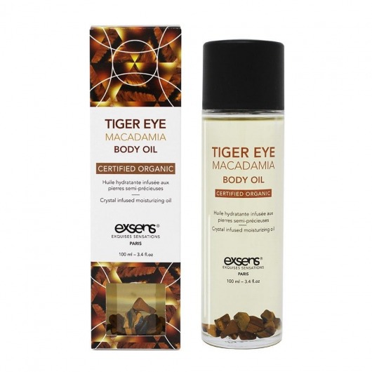 Органическое массажное масло TIGER EYE MACADAMIA - 100 мл. - Exsens - купить с доставкой в Прокопьевске