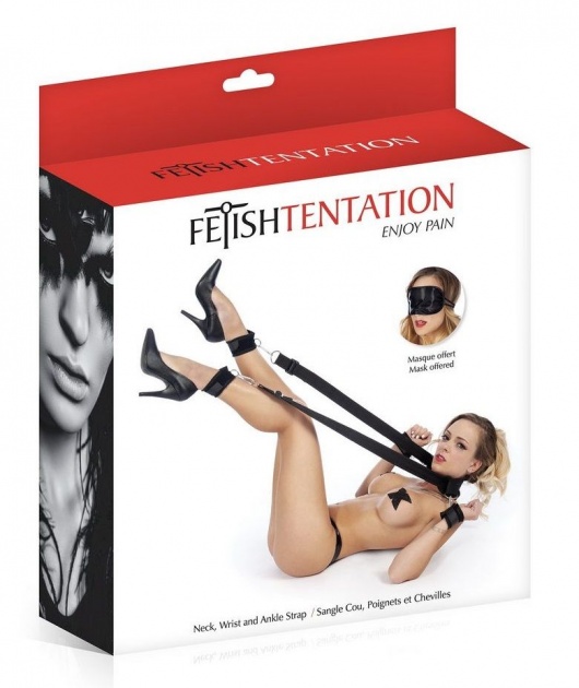 Набор для фиксации рук и разведенных в стороны ног - Fetish Tentation - купить с доставкой в Прокопьевске