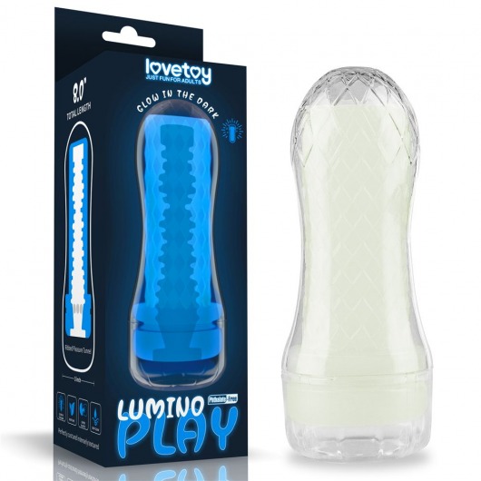 Светящийся в темноте мастурбатор Lumino Play Masturbator Ribbed - Lovetoy - в Прокопьевске купить с доставкой