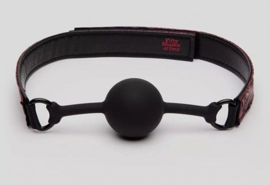 Кляп-шар на двусторонних ремешках Reversible Silicone Ball Gag - Fifty Shades of Grey - купить с доставкой в Прокопьевске