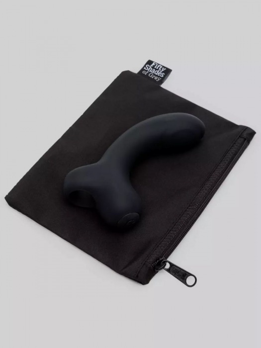 Черный вибратор на палец для G-стимуляции Sensation Rechargeable G-Spot Vibrator - Fifty Shades of Grey