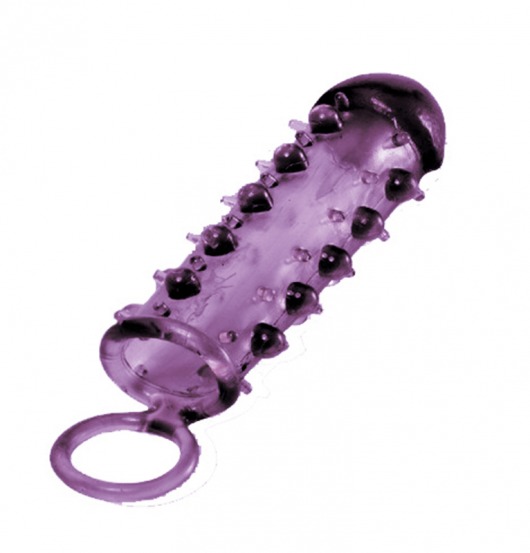 Закрытая фиолетовая насадка с пупырышками SAMURAI PENIS SLEEVE PURPLE - 14,5 см. - NMC - в Прокопьевске купить с доставкой