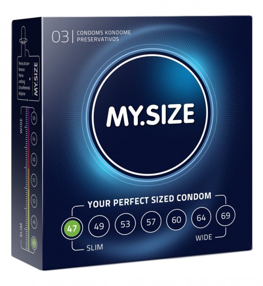 Презервативы MY.SIZE размер 47 - 3 шт. - My.Size - купить с доставкой в Прокопьевске