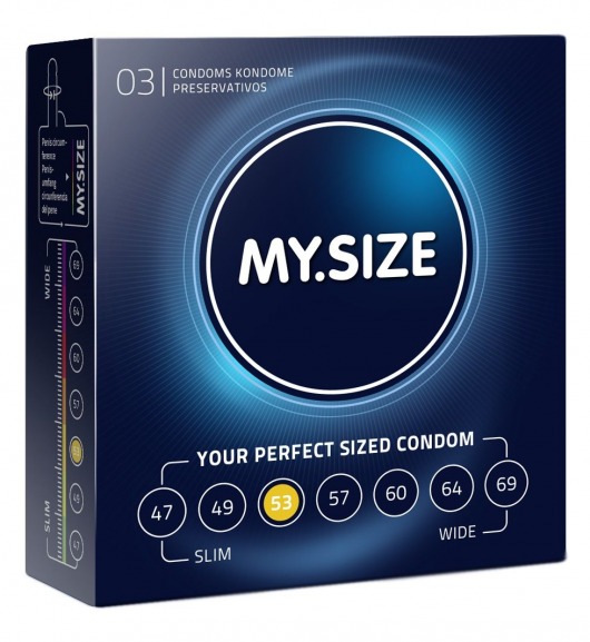 Презервативы MY.SIZE размер 53 - 3 шт. - My.Size - купить с доставкой в Прокопьевске
