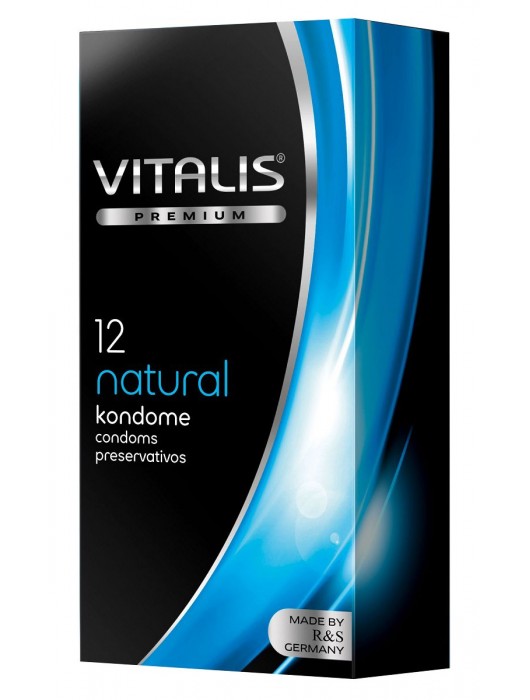 Классические презервативы VITALIS PREMIUM natural - 12 шт. - Vitalis - купить с доставкой в Прокопьевске