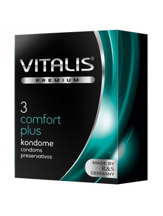 Контурные презервативы VITALIS PREMIUM comfort plus - 3 шт. - Vitalis - купить с доставкой в Прокопьевске