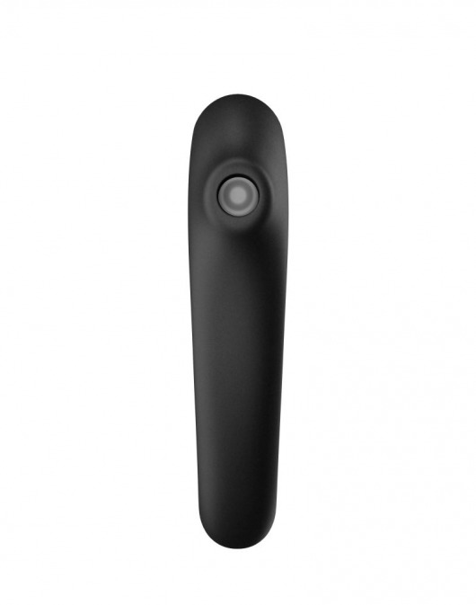 Черный вибромассажер Dual Kiss с вакуумной стимуляцией - Satisfyer