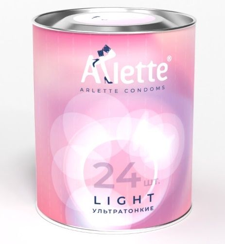 Ультратонкие презервативы Arlette Light - 24 шт. - Arlette - купить с доставкой в Прокопьевске