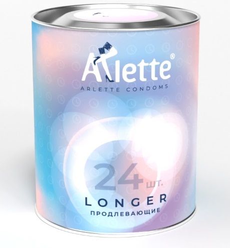 Презервативы Arlette Longer с продлевающим эффектом - 24 шт. - Arlette - купить с доставкой в Прокопьевске