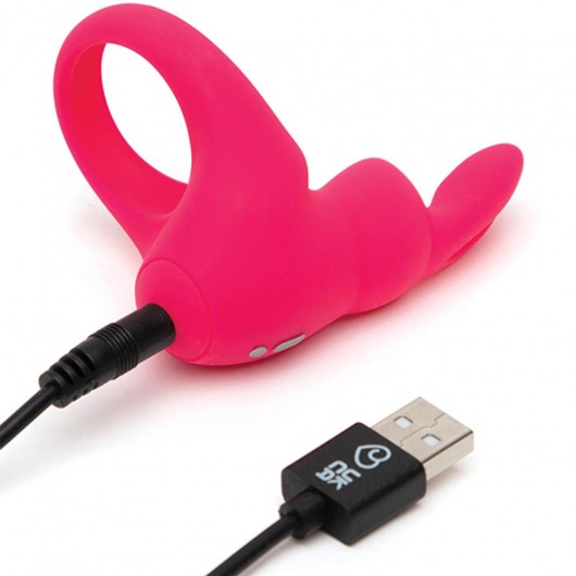 Розовое эрекционное виброкольцо Happy Rabbit Rechargeable Rabbit Cock Ring - Happy Rabbit - в Прокопьевске купить с доставкой
