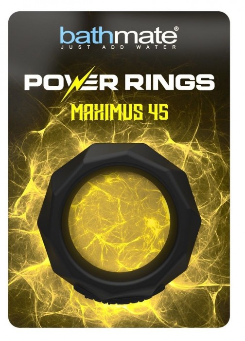 Черное эрекционное кольцо Maximus 45 - Bathmate - в Прокопьевске купить с доставкой