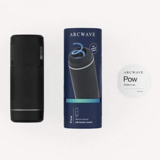 Черный мастурбатор с контролем всасывания Arcwave Pow Stroker - Arcwave - в Прокопьевске купить с доставкой