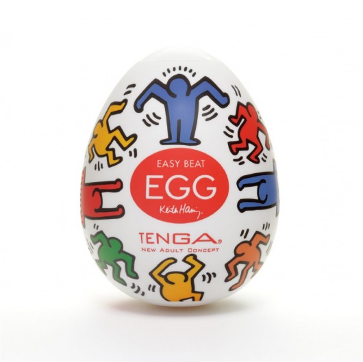 Мастурбатор-яйцо Keith Haring EGG DANCE - Tenga - в Прокопьевске купить с доставкой