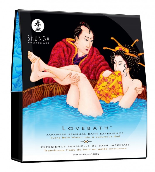 Соль для ванны Lovebath Ocean temptation, превращающая воду в гель - 650 гр. - Shunga - купить с доставкой в Прокопьевске