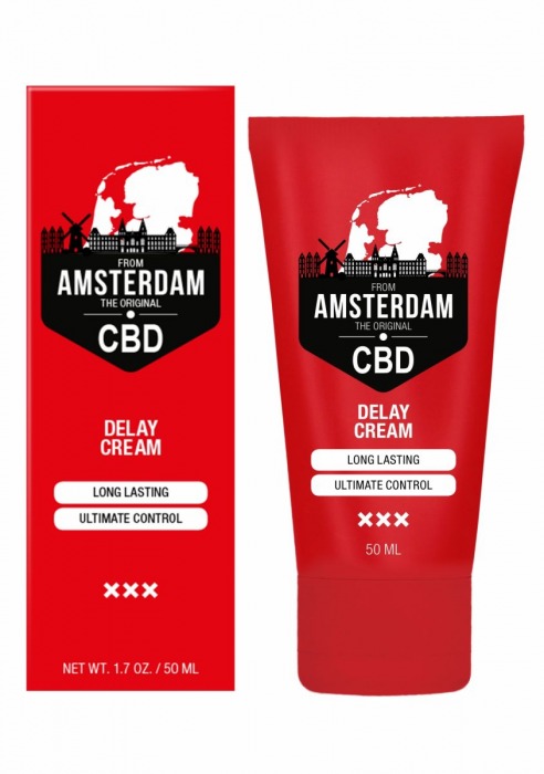 Крем-пролонгатор CBD from Amsterdam Delay Cream - 50 мл. - Shots Media BV - купить с доставкой в Прокопьевске